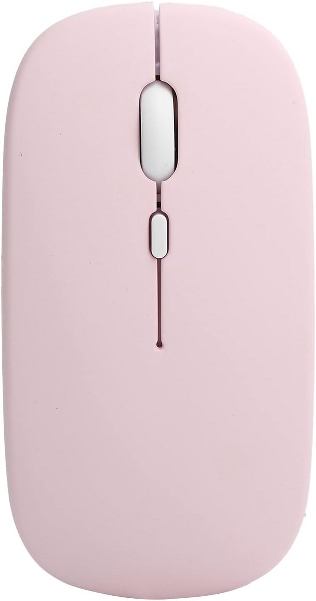 Draadloze Muis Roze met Bluetooth 5.0 en USB Ontvanger voor Laptop en Computer