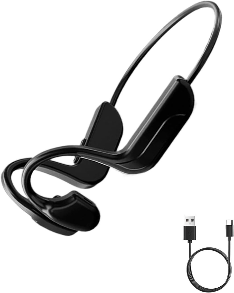 Bone Conduction Headphone - Koptelefoon voor Activiteiten - Draadloos - Bleutooth - Zwart