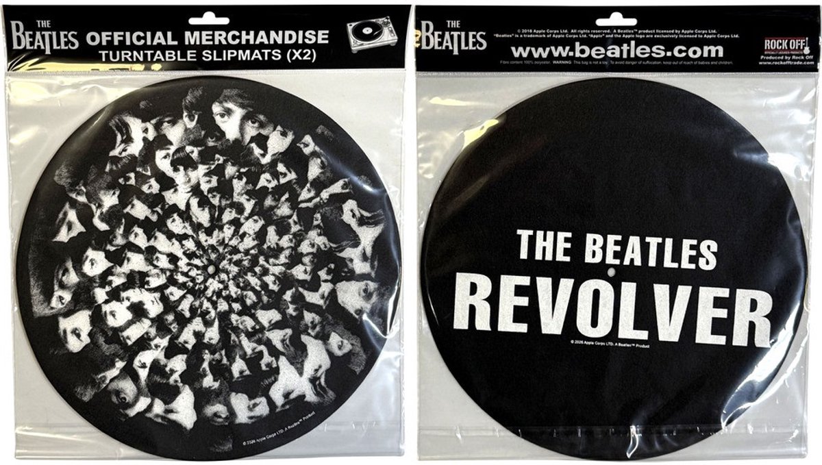 The Beatles - Revolver & Faces - Platenspeler Slipmat