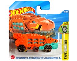 HOT WHEELS ULTIMATE T-REX TRANSPORTER GREEN/ ORANGE156/250 1:64 HW EXPERIMOTORS 4/10 SHORT CARD