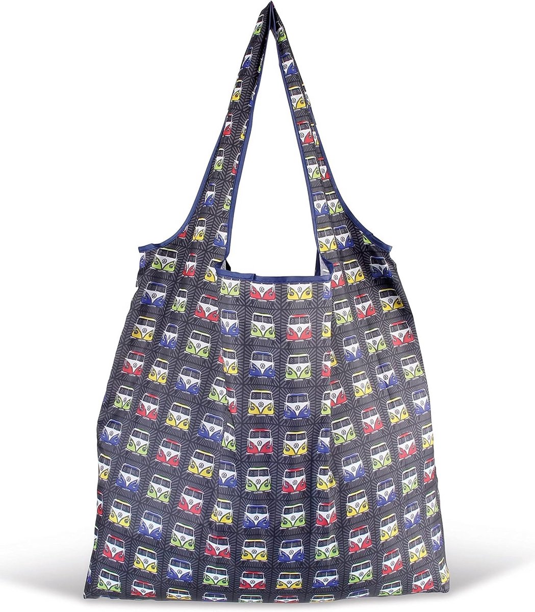 Opvouwbare Boodschappentas met Volkswagen T1 Busjes Print