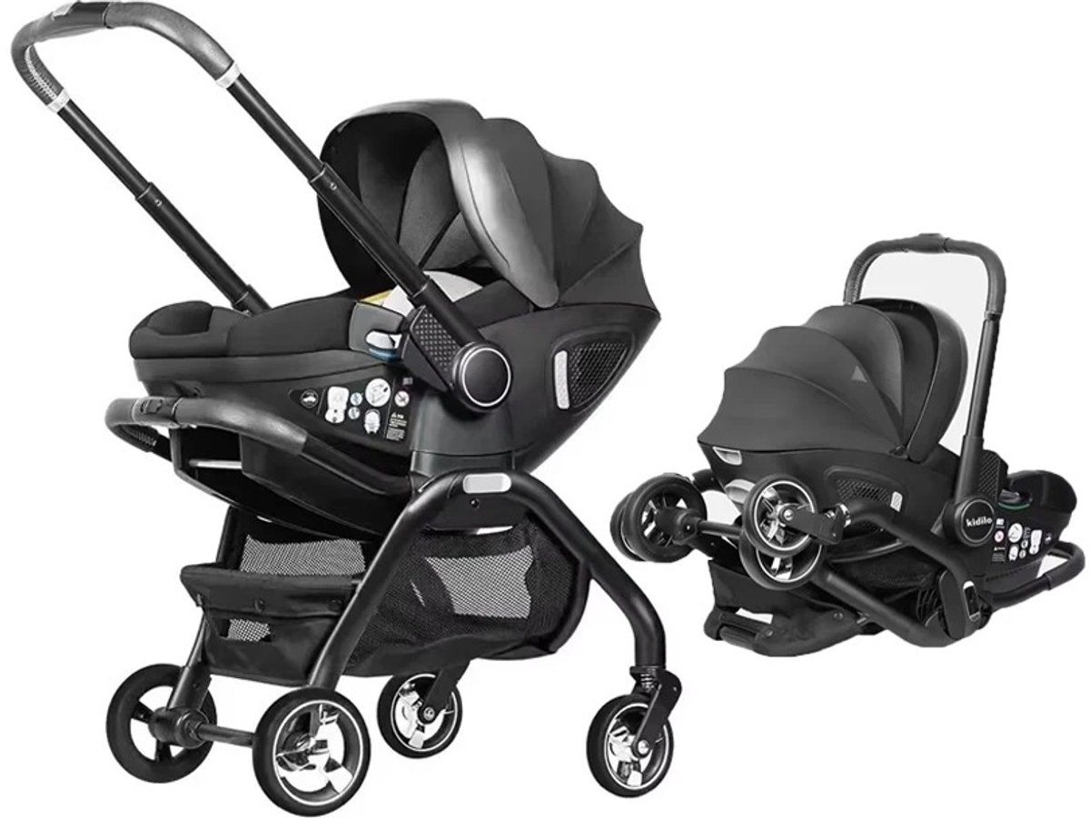 Wentink Mo buggy - Kinderwagen 3 in 1 - Kinderwagen speelgoed - Kinderwagen pop - Draagbare Kinderautostoel Luxe Opvouwbare thumbnail 5