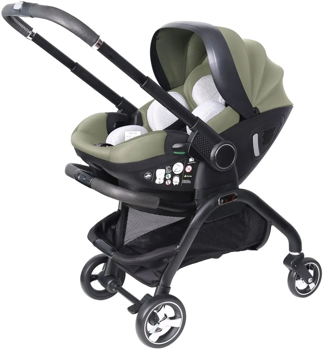 Wentink Mo buggy - Kinderwagen 3 in 1 - Kinderwagen speelgoed - Kinderwagen pop - Draagbare Kinderautostoel Luxe Opvouwbare thumbnail 2