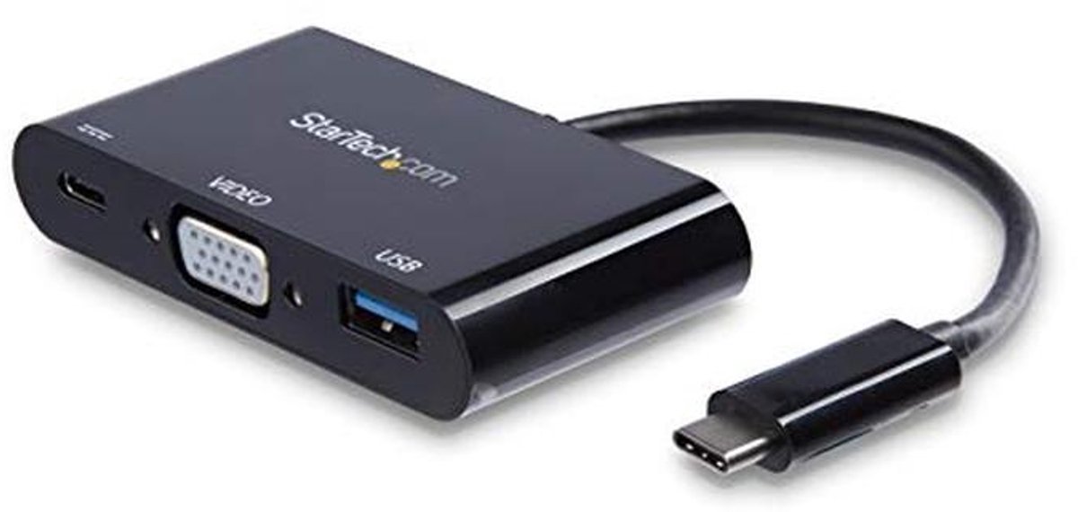 USB-C naar VGA Multi-Function Adapter met USB-A Poort en Power Delivery