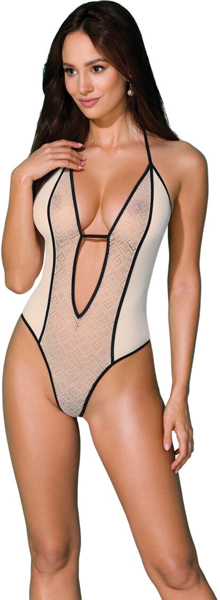 Body Mayennie ecru-zwart L/XL Passion