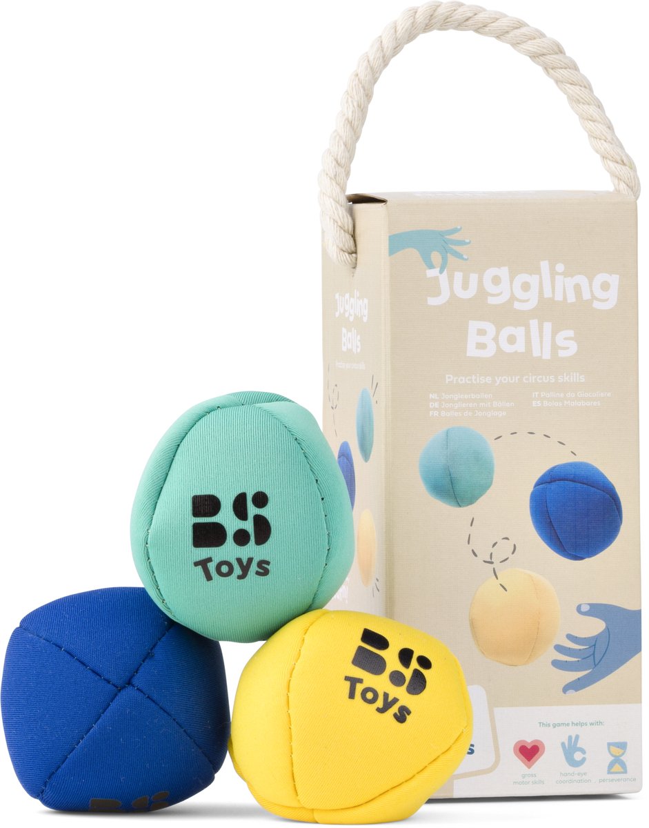 BS Toys Jongleerballen - Actief Spel - Jongleren - 6cm - 3 stuks — cadeau in Spellen & Speelgoed - foto 7