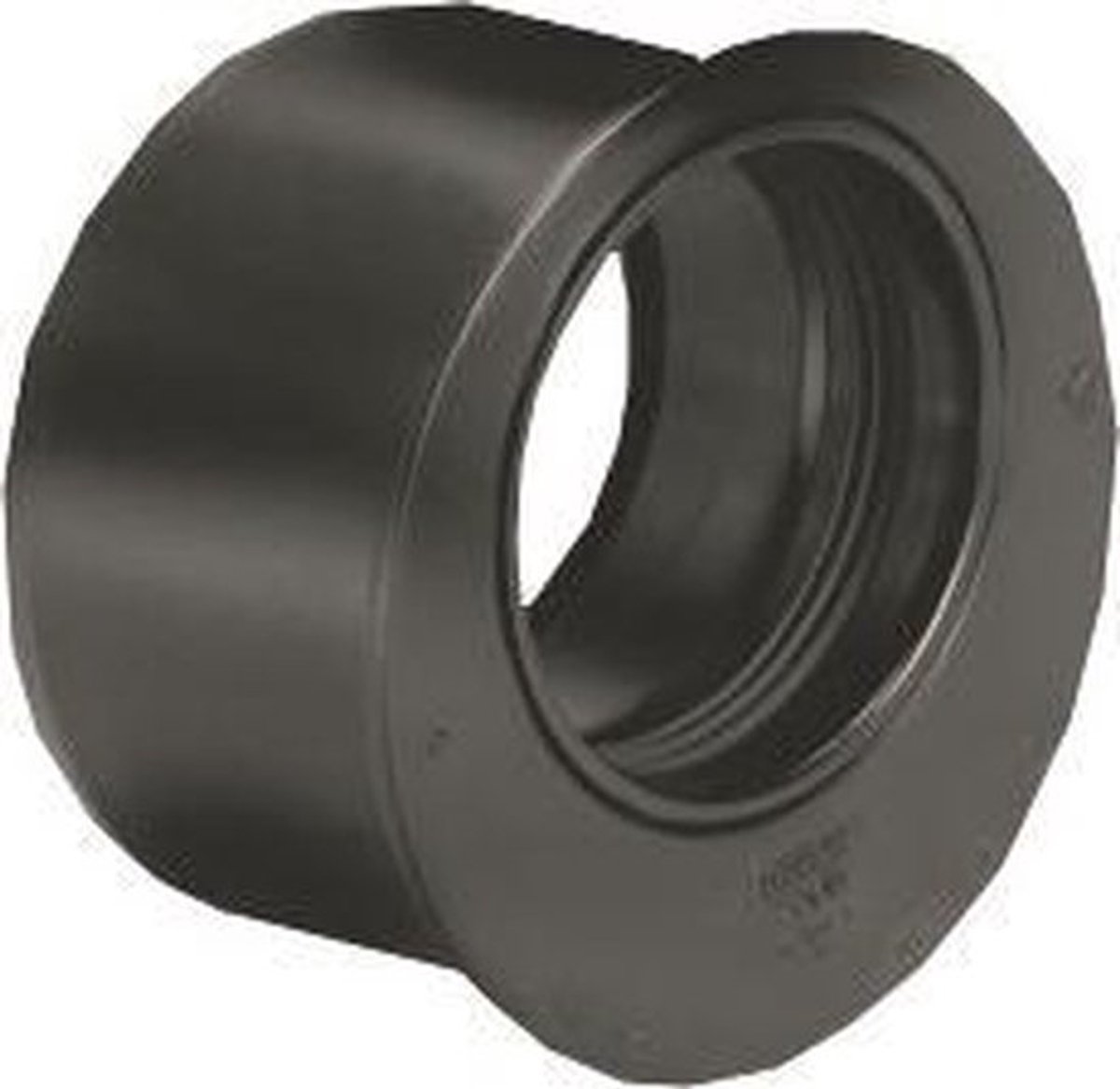 Wavin Wafix PP inzet verloopstuk spie/mof 75x40mm excentrisch zwart