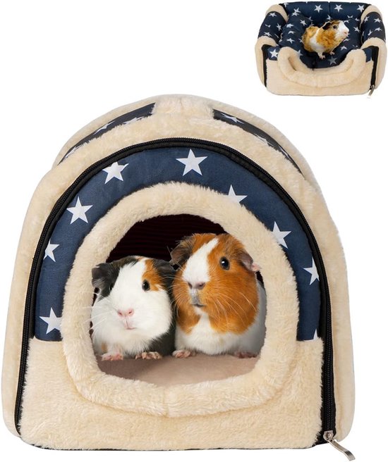 Hangmat, bed, huisdier, kooi, hangbed, huisdierendeken voor muizen, ratten, fretten, chinchilla en kleine dieren (35 x 35 cm
