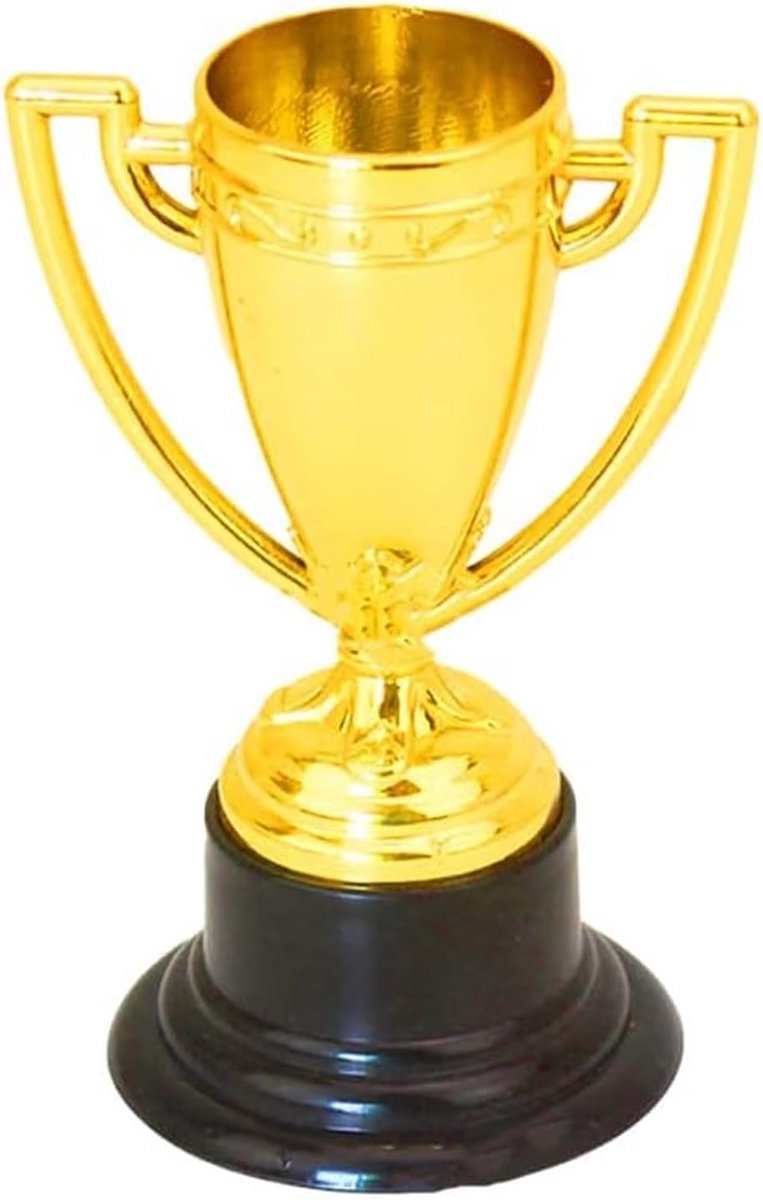 Set van Kleine Gouden Trofee Bekers - Feestprijzen en Awards voor Kinderen en Volwassenen