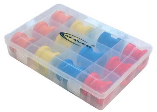 Maver Clear Rig Box 12 Lijnopwinder Transparant 20 x 14 x 4 cm van Maver — afbeelding 2