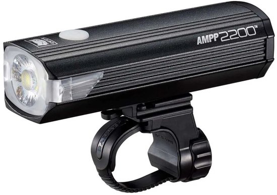 CatEye AMPP2200 Koplamp Fiets - Fietsverlichting Max. 2200 Lumen - Brandduur 1 tot 60 uur - USB oplaadbaar - Spatwaterbestendig - Zeven Lichtmodi — afbeelding 3