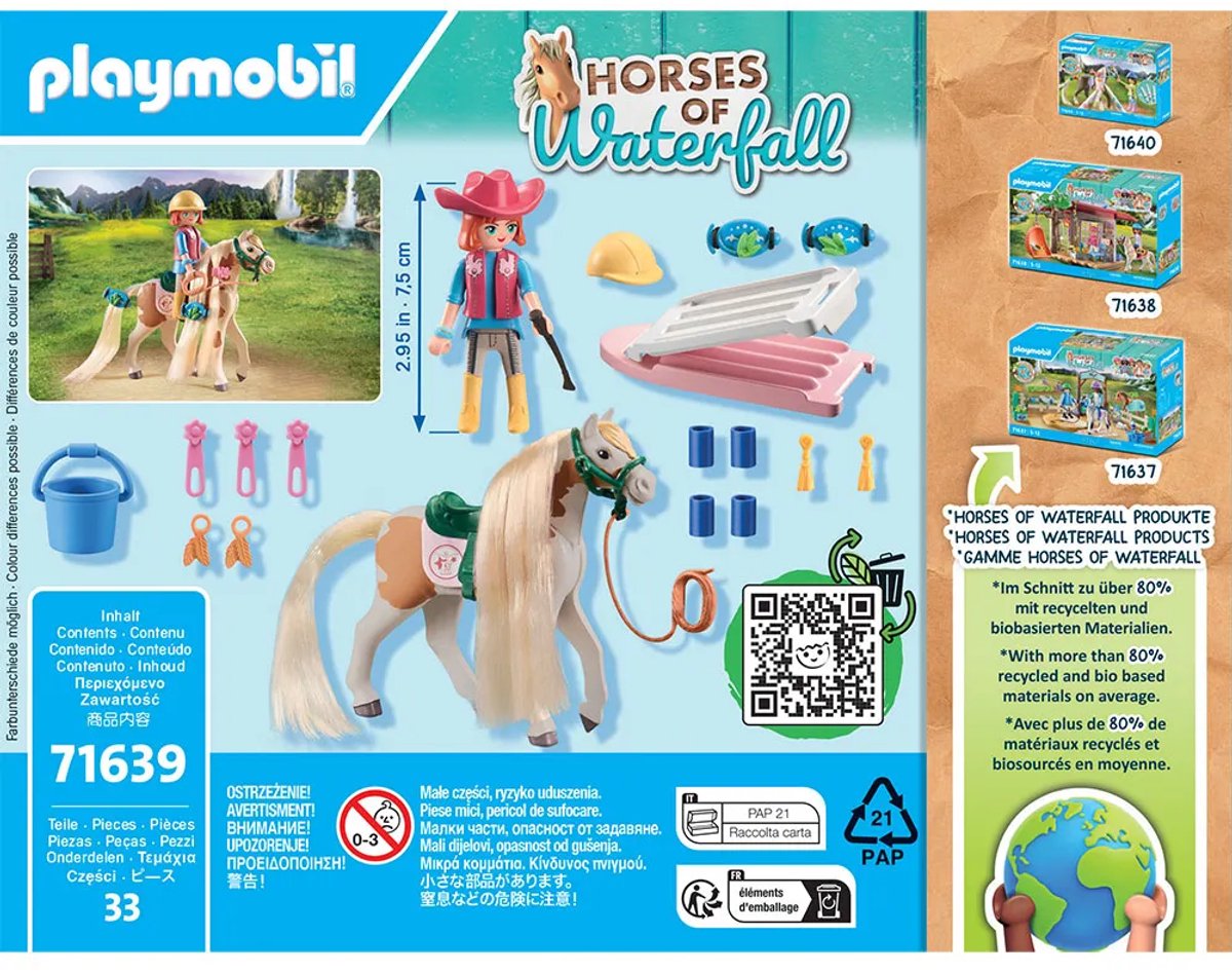 PLAYMOBIL Horses of Waterfall Ellie met paard - 71639 — afbeelding 15