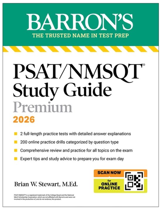 Barron's Test Prep- PSAT/NMSQT Study Guide Premium, 2026: 2  ... - cover