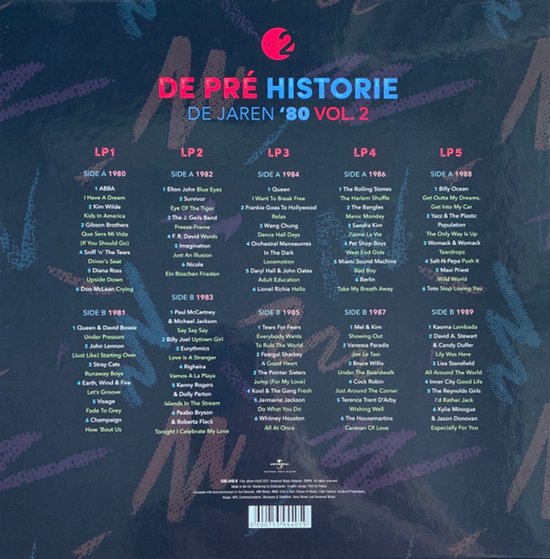 Various Artists - De Pré Historie - De Jaren '80 Vol. 2 (LP) (Limited Edition)