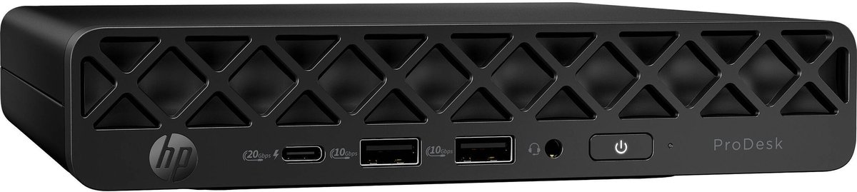 HP ProDesk 4 Mini G1i - Ultra 5-235T - 16GB - 512GB SSD - Wifi/BT- W11P NL - QWERTY US/int keyboard - 3 jaar onsite