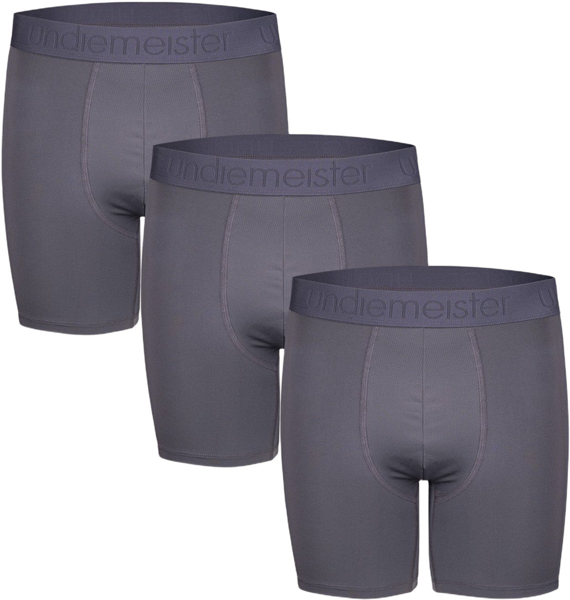 Undiemeister Sport Boxershort Heren - 3-pack - Lava Rock (Grijs) - Voetbal - Hardlopen - Fitness - Sporten Premium Onderbroeken Heren - Tencel - Zijdezacht - Ademend - Anti-Bacterieel - Sport Boxershorts - Maat XXL