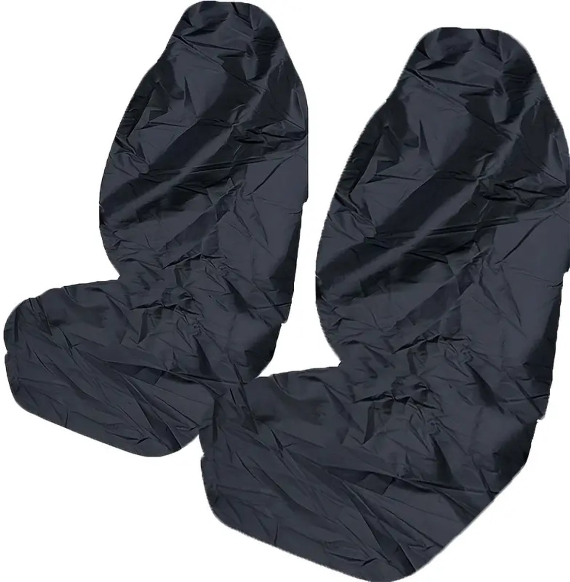 Image of 2 stuks Universele Zwarte Autostoelhoes van Oxford, Antislip Hoes voor Dieren in Auto's en Vrachtwagens, Beschermhoes