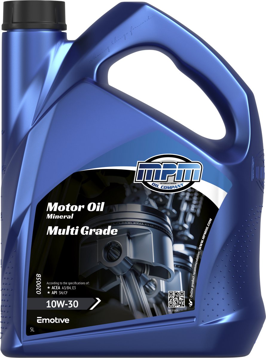 MPM Motorolie 10w30 Multi Grade - 5 liter