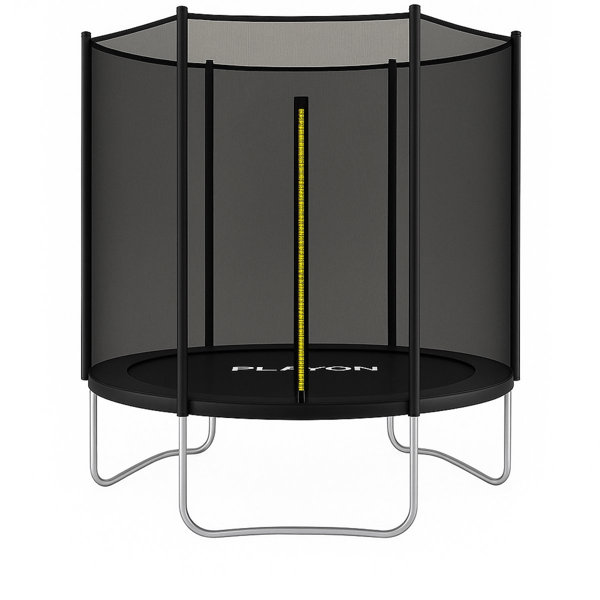 Playon Trampoline - Trampoline met Veiligheidsnet - Kinder trampoline - Ø183 cm – Inclusief randbescherming – Water en UV bestendig - Zwart