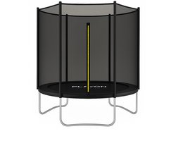 Playon Trampoline - Trampoline met Veiligheidsnet - Kinder trampoline - Ø183 cm – Inclusief randbescherming – Water en UV bestendig - Zwart