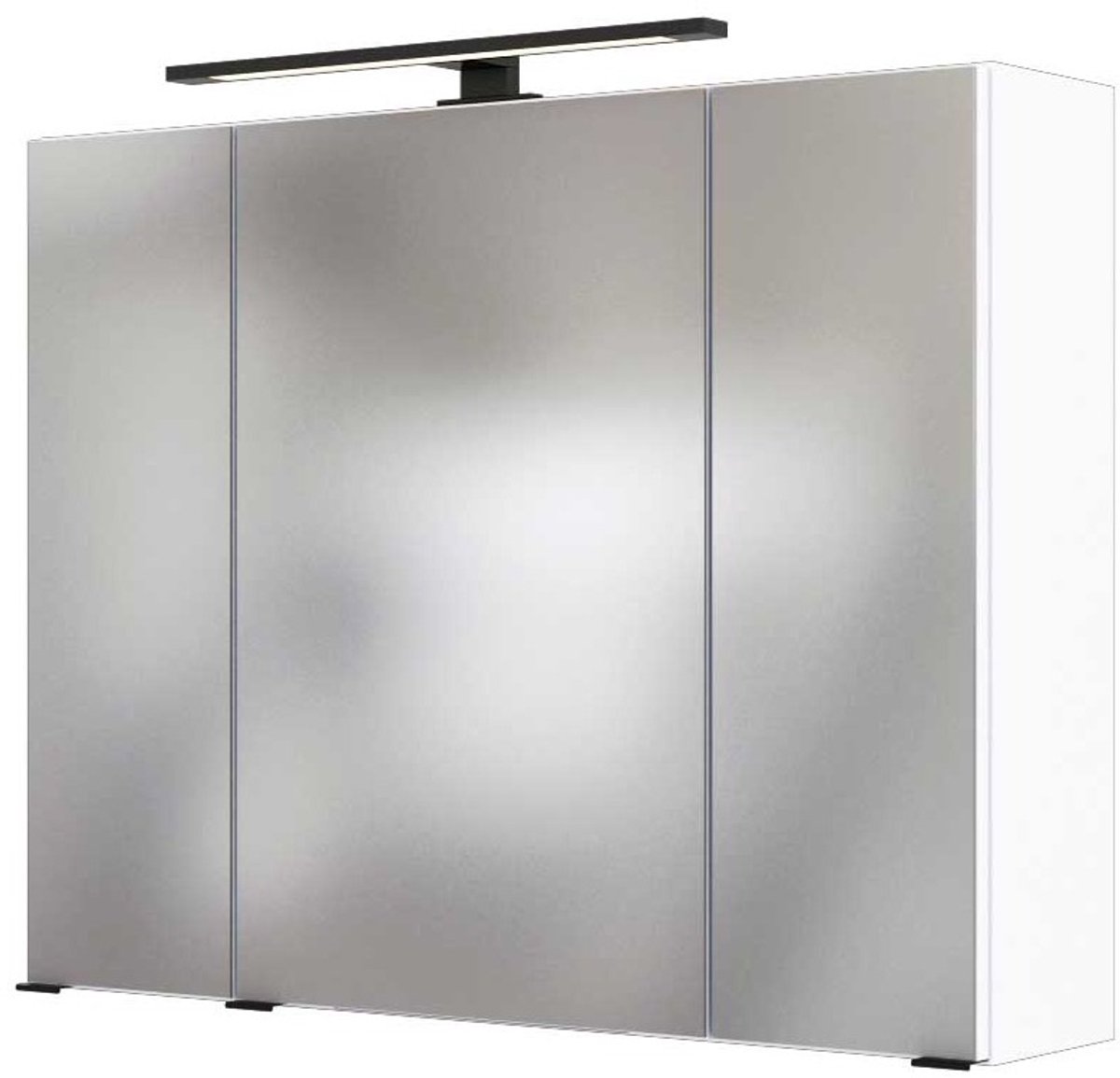 Spiegelkast Dusan 80cm met 3 deuren - wit - Held - Medicijnkastjes - Wit - Spaanplaat - Medicijnkastjes -