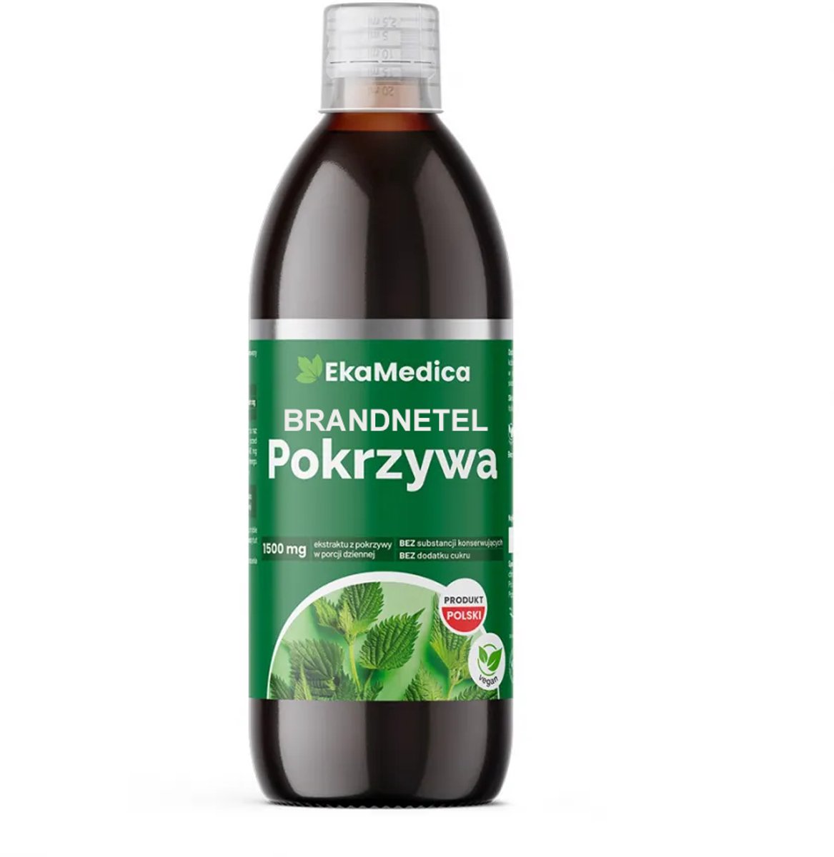 Ekamedica. Brandnetel. Urinewegen en immuunsysteem. Prostaat. Ontgifting van het lichaam. Nieren. 500 ml. Geproduceerd in de EU. Glazen fles (geen microplastics). Geen toegevoegde suikers. [Pokrzywa, sok z pokrzywy]