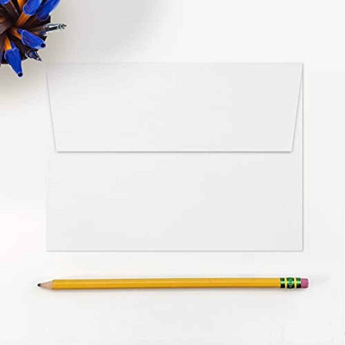 A7 Uitnodiging Enveloppen 5x7 - 80lb Helder Wit (50 Stuks) | Perfect voor Kaarten en Foto's | Printbaar
