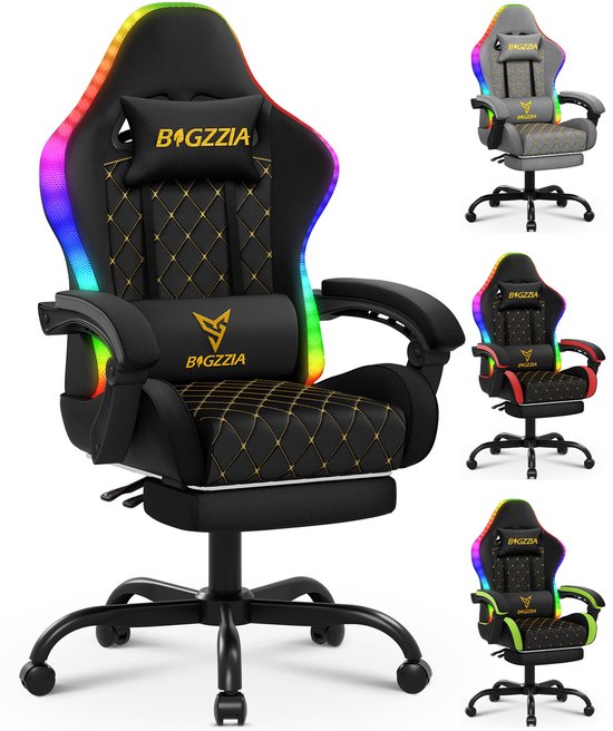 BIGZZIA Gaming stoel - Ergonomische stoel - 90-135° - BIGZZIA - €125,12