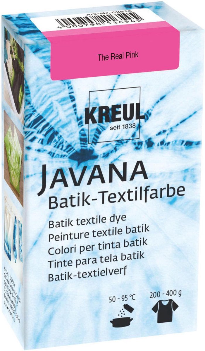 fluctueren onenigheid rijm bol.com | Javana Roze Batik Textile Dye - 70ml tie dye verf