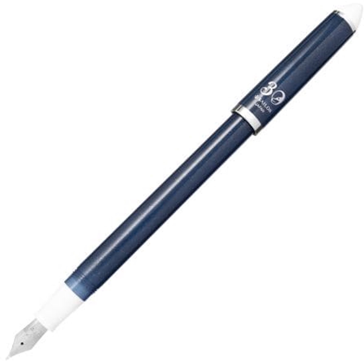Sailor Fude de Mannen Pen 30th Anniversary Limited Edition Reimei Blue Color + 14 Cartridges