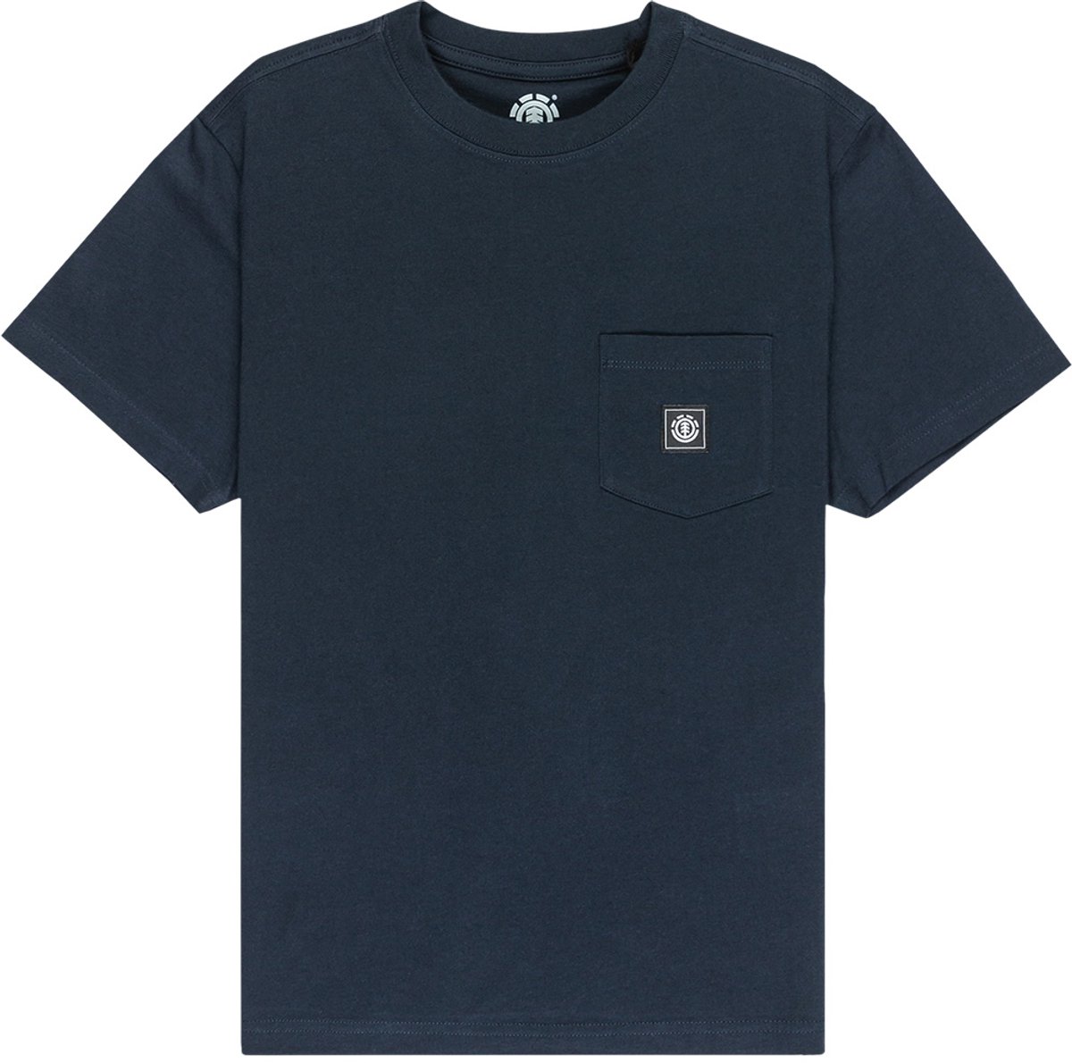 Element Icon Label Pocket T-shirt Met Korte Mouwen 16 Years Jongen Marineblauw