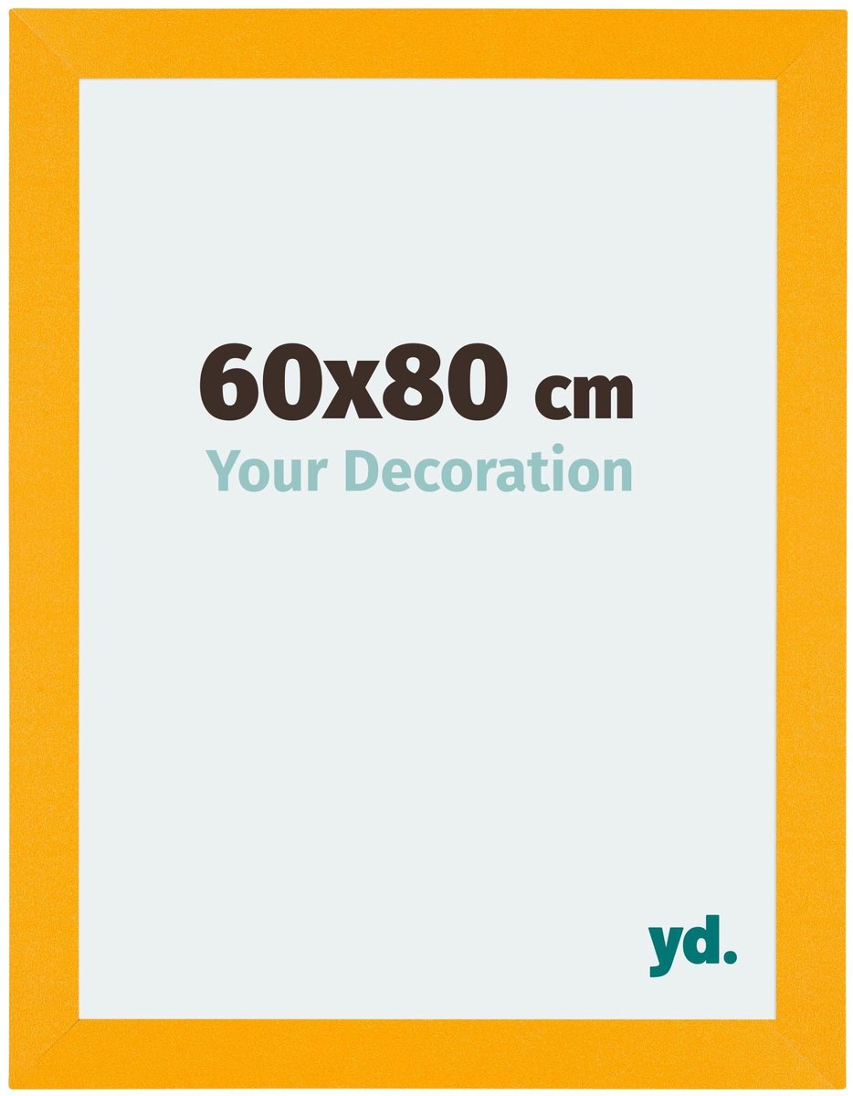 Your Decoration - Puzzellijst 60x80 cm - Geel - Puzzellijst 1500-2000 stukjes - MDF Fotolijst - Mura