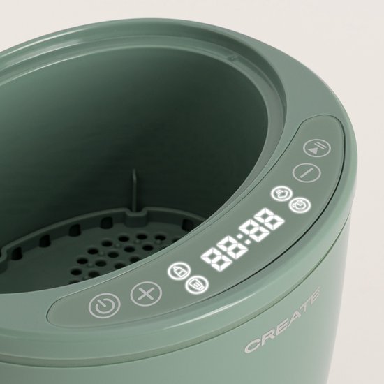 CREATE - Flessenwarmer en sterilisator met stoomkookfunctie - 2 flessen - Sage - BABY BOTTLE WARMER van CREATE — afbeelding 2