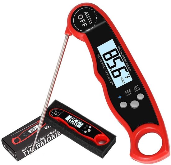 Vleesthermometer digitaal | Keukenthermometer | Braadthermometer | Voedselthermometer | Draadloos | BBQ | Oven | Van -50°C tot 300°C