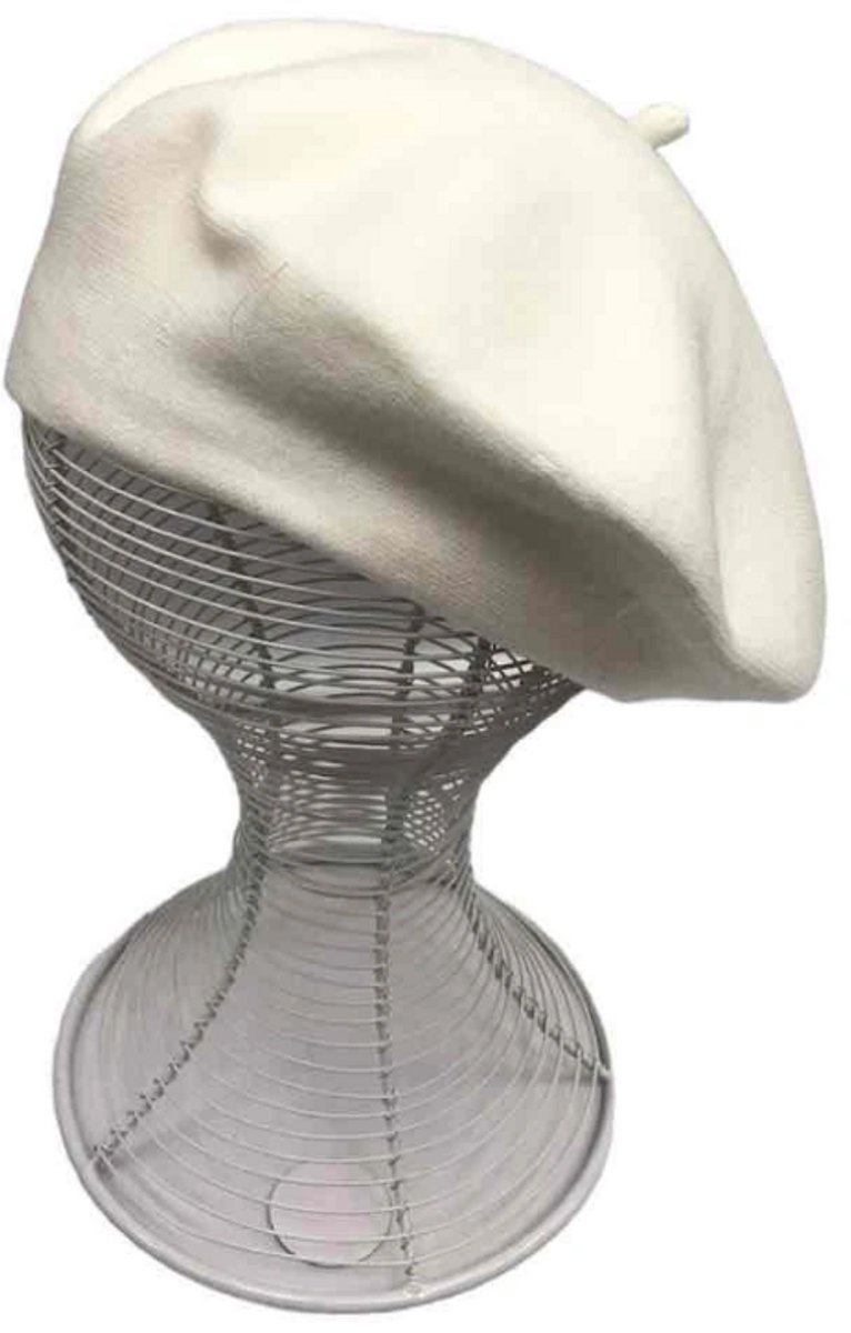 Winter - Baret - Dames - One Size - Wit - Hoofdmode