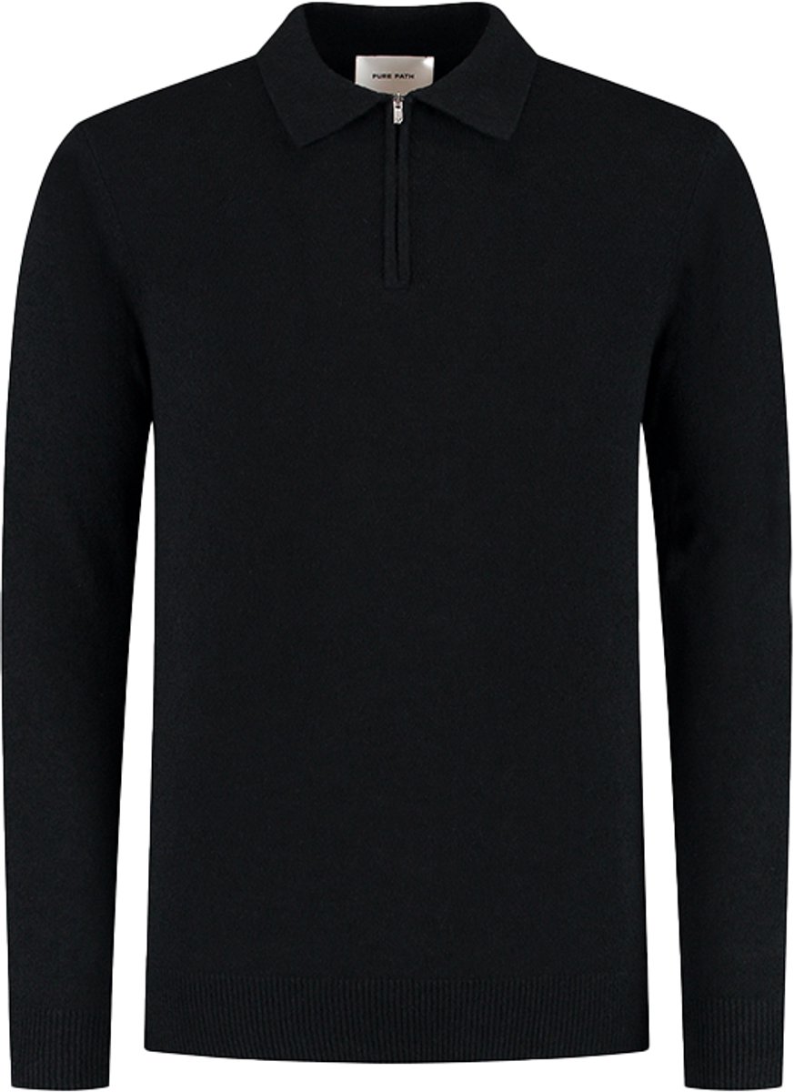 Pure Path Regular Fit Zip Polo Knitwear