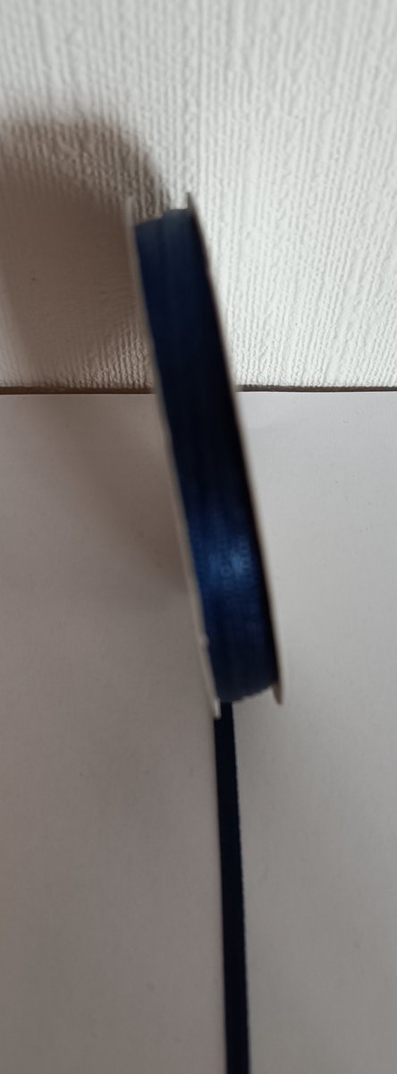 Avec Satijn lint 3mm x 9,10m donker blauw