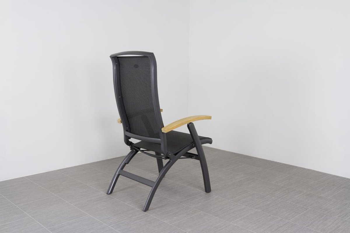 Hartman Set de 8 chaises de jardin réglables Da Vinci - Teck