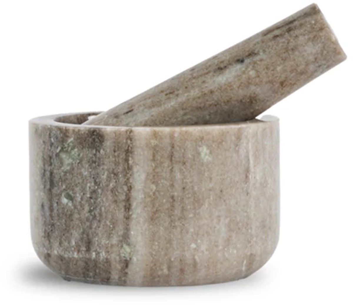 Sagaform Sten vijzel met stamper D11cm H6.5cm beige