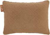 Lori® Warmtekussen - Elektrisch & Oplaadbaar - 45x60 cm - Draadloos & Infrarood - Rug, Nek & Schouder - Beige Teddy - Incl. Powerbank