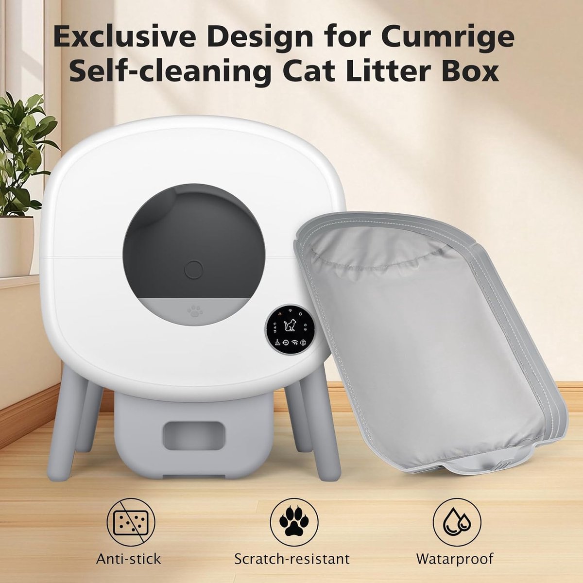 Photonspace Vervangende onderdeel voor Photonspace zelfreinigende kattenbak, M2 waterdichte mat, elke nieuwe kattenbak bevat dit onderdeel al, mocht u het in de toekomst moeten vervangen, dan kunt u het kopen. thumbnail 4