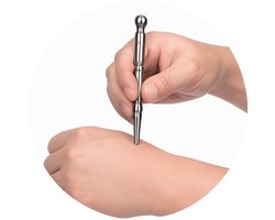Roestvrijstalen Deep Tissue Massage Tool – Handmatige Acupunctuurpen & Triggerpoint Massage Stick – Voor Gezicht, Handen, Voeten & Lichaam