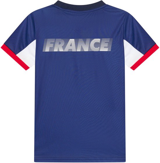 Maillot de football France Enfants - Taille 116 à 164 - Maillot de football - Garçons et Filles - T-shirts de sport - Blauw