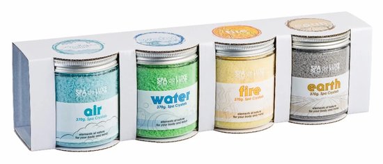 AquaFinesse 4-in-1 Crystals - Whirlpools - Badzout voor spa en hottub - 4 geuren - Op basis van zeezout - tot 25 keer te gebruiken - Huidverzorgend