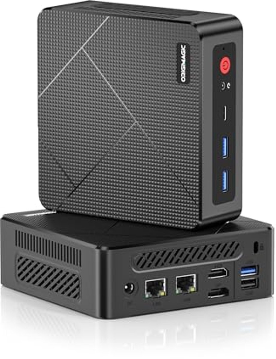 Mini-pc met Ryzen 5 3550H, 16 GB RAM en 512 GB SSD voor thuiskantoor