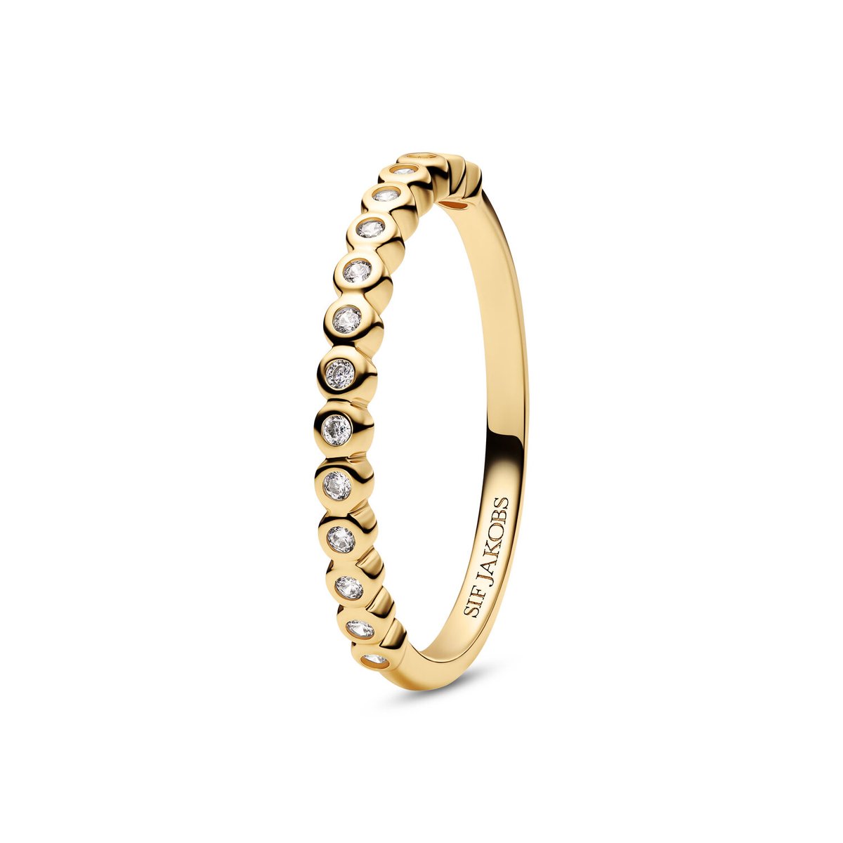 Sif Jakobs Essenza Dames Ring 925 Sterling Silver - Goud - 17.75 mm / maat 56