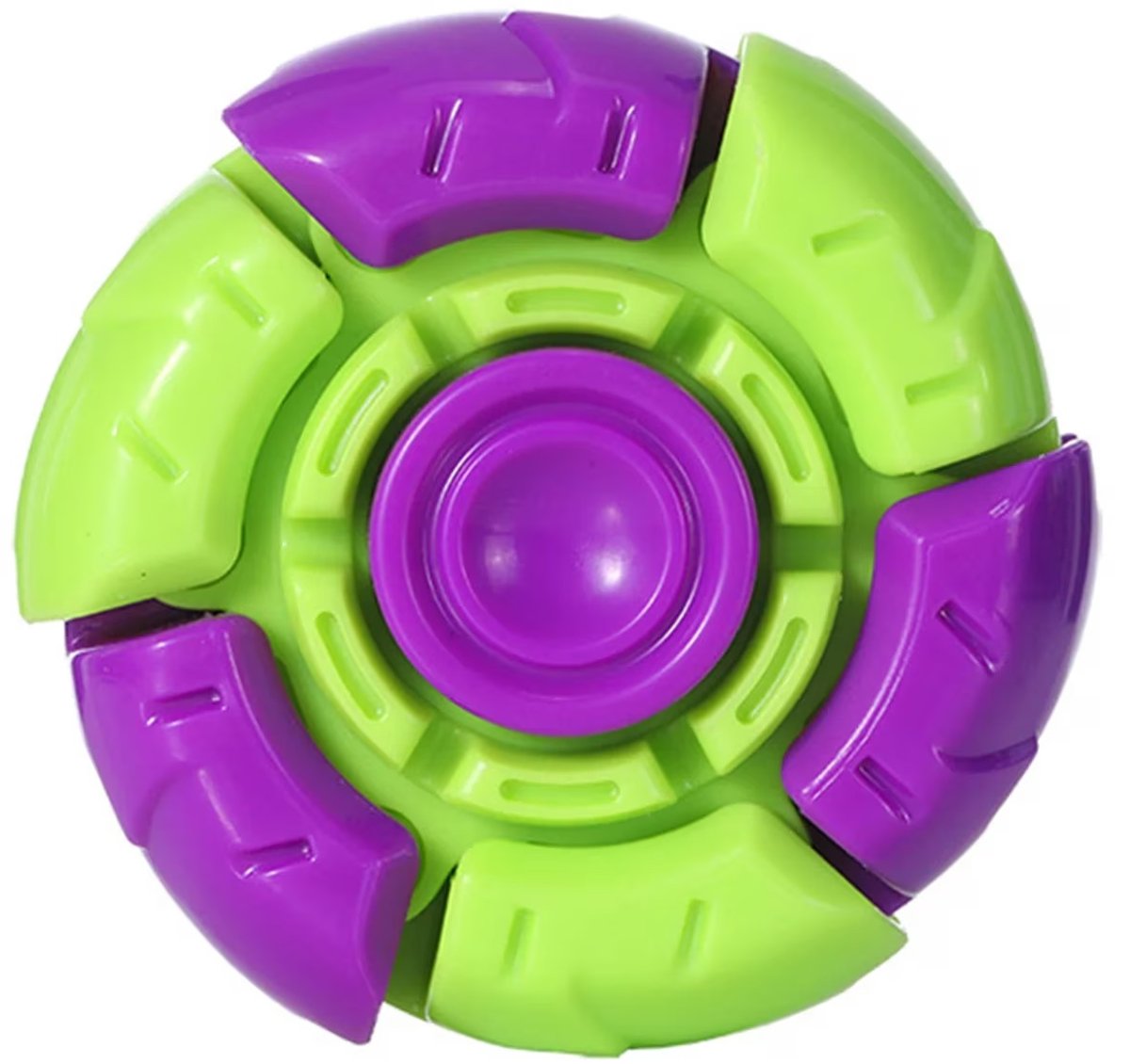 Speelvriendelijke Fidget Spinner / Hand Spinner | Fidget Toy | Anti-Stress Speelgoed - Paars-Groen