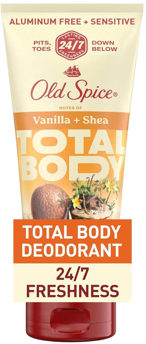 Old Spice Deodorant Crème voor Mannen - Vanille en Shea Boter - 22 g