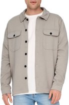 ONLY & SONS ONSNEWKODYL OVERSHIRT SWEAT NOOS Heren Overhemd - Vintage Khaki Melange