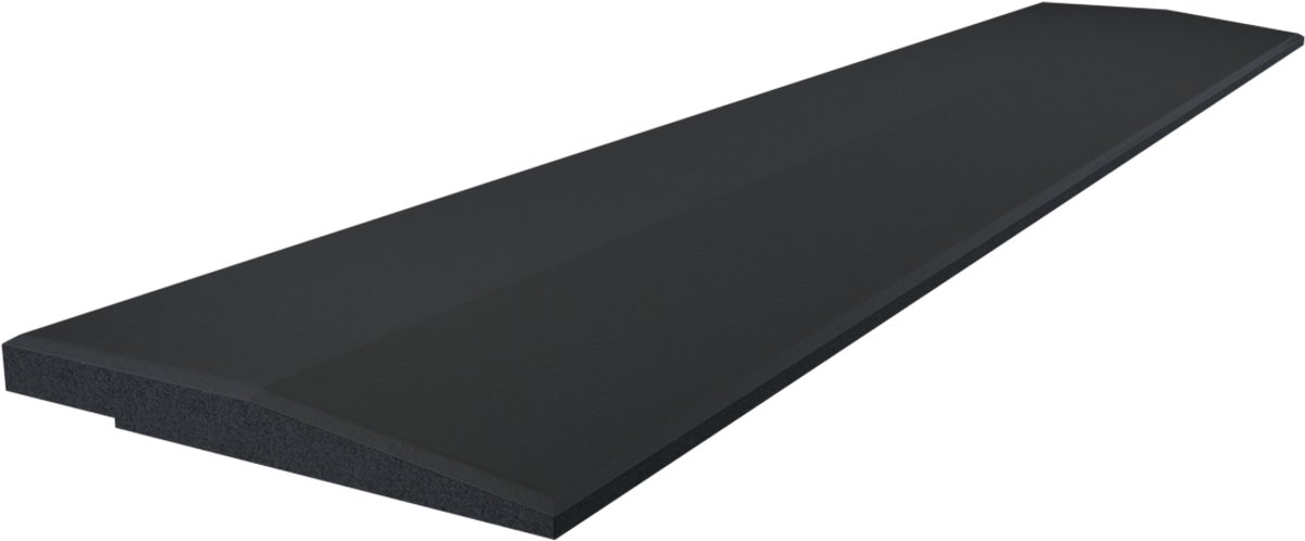 Flow Fitness Oploopprofiel Rubberen Met Waterdichte SBR-Laag - 100 x 20 x 2 cm - Zwart
